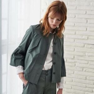 NOA NOA OLIVE GREEN JACKET SIZE 38